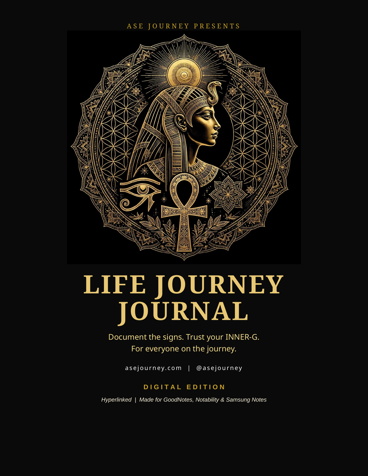Life Journey Journal - Digital Edition (Egyptian Goddess Cover)