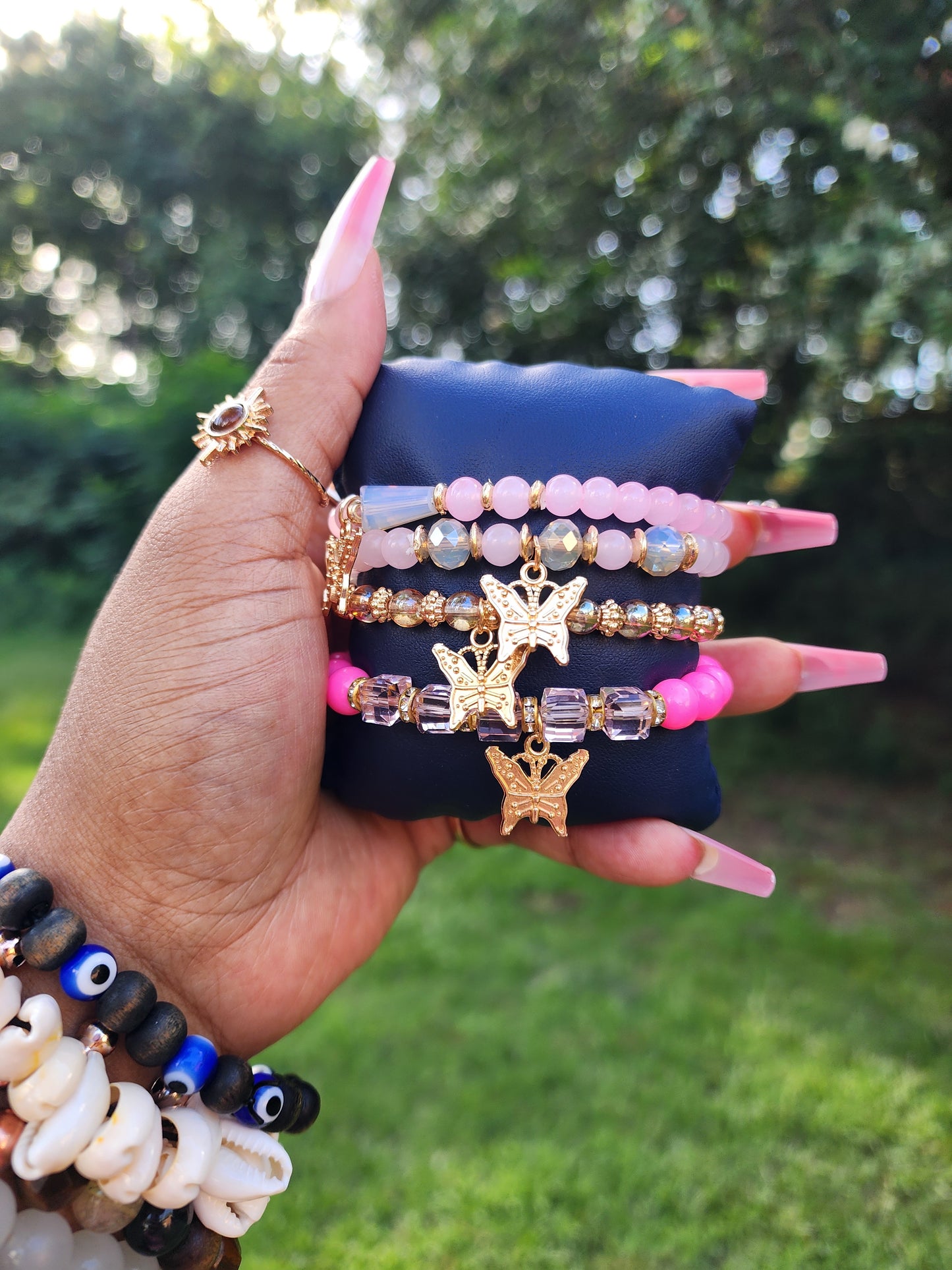 Pink Goddess Bracelet Set