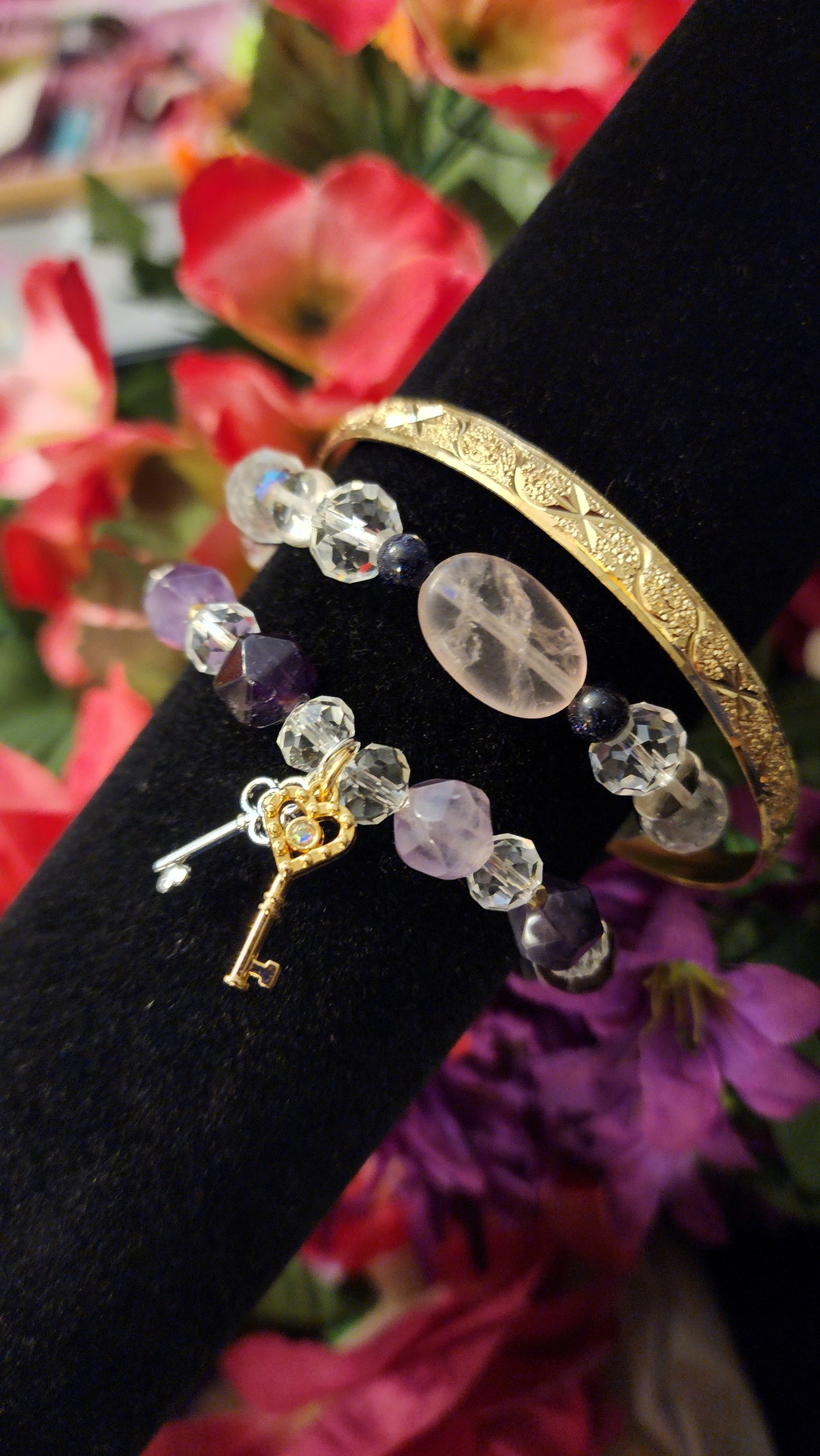 Stacked Up Amethyst Super Power Drip Bracelet Set