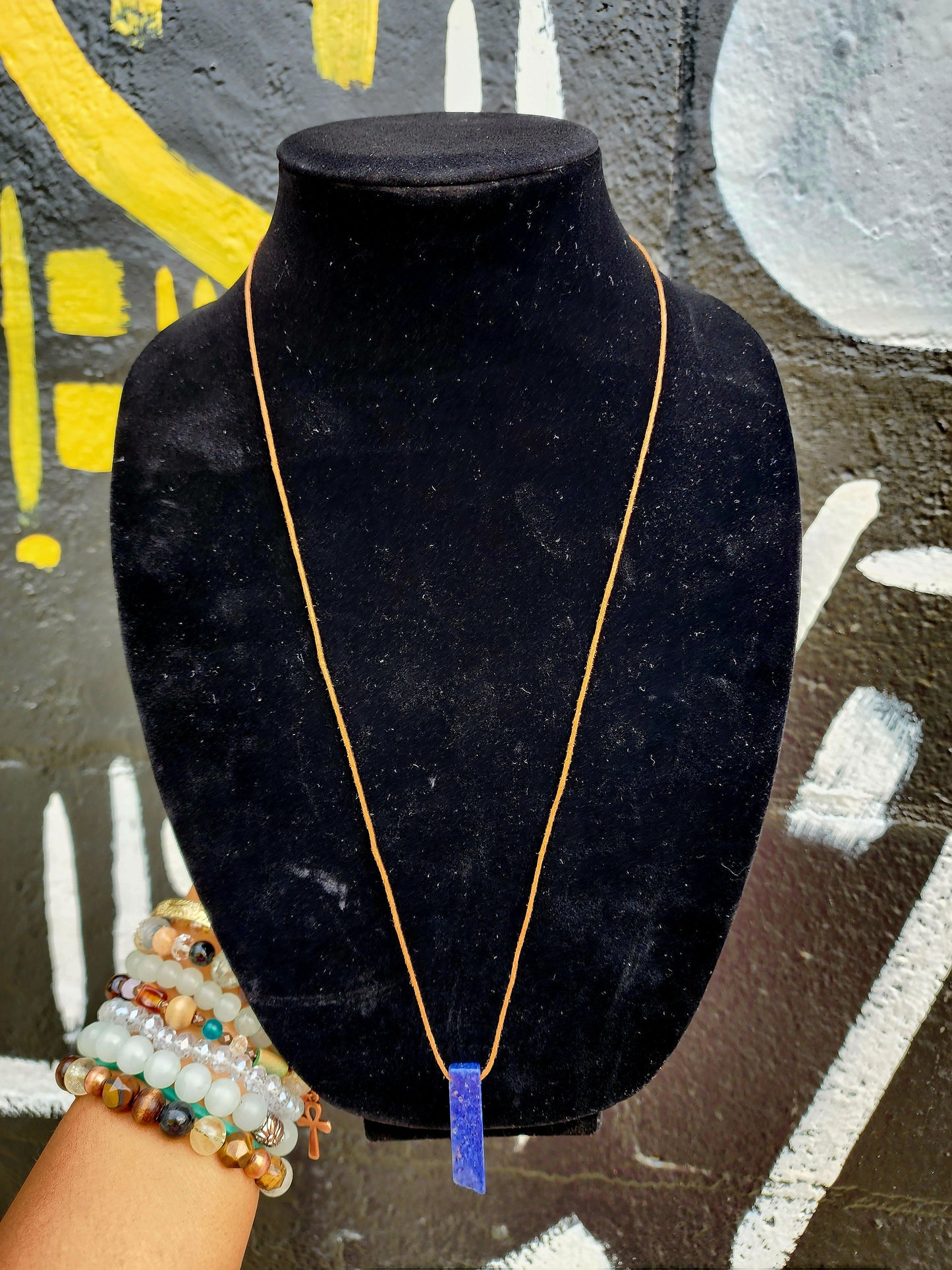 Lapis Lazuli Cord Necklace