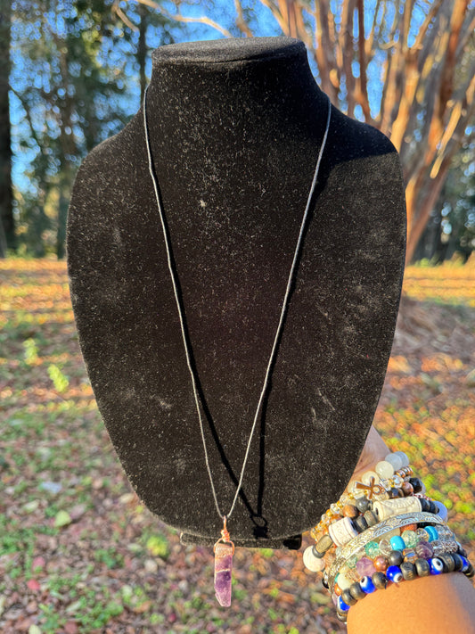 Amethyst and Copper Necklace