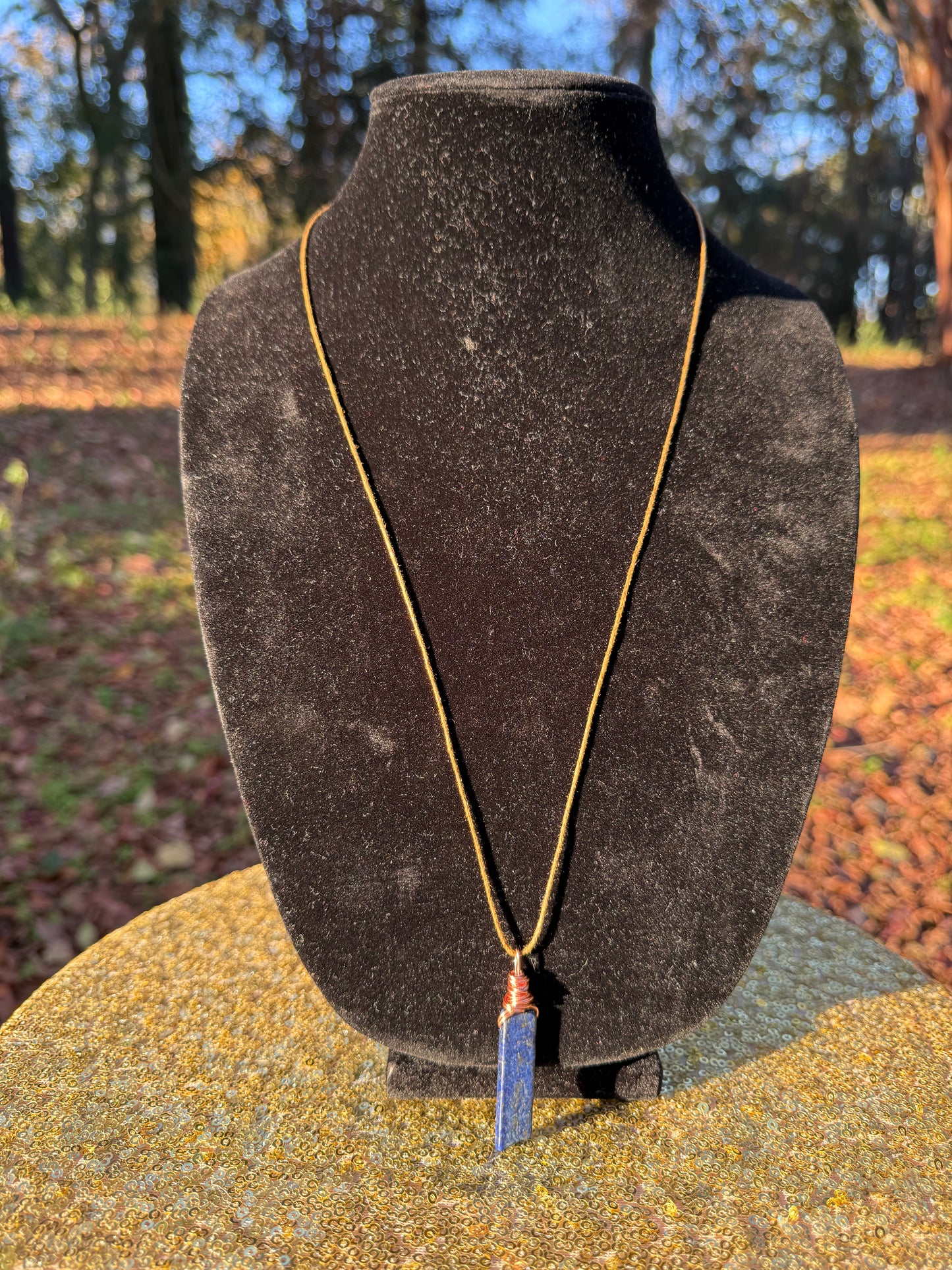 Copper and Lapis Lazuli Neckace