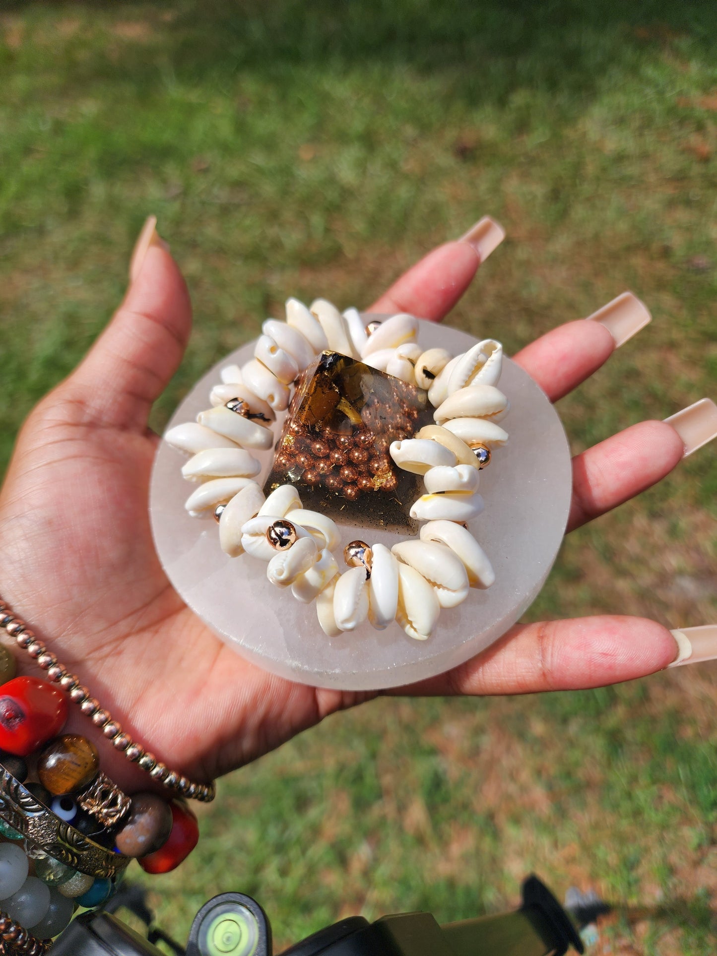 Cowrie Shell & Bells Bracelet