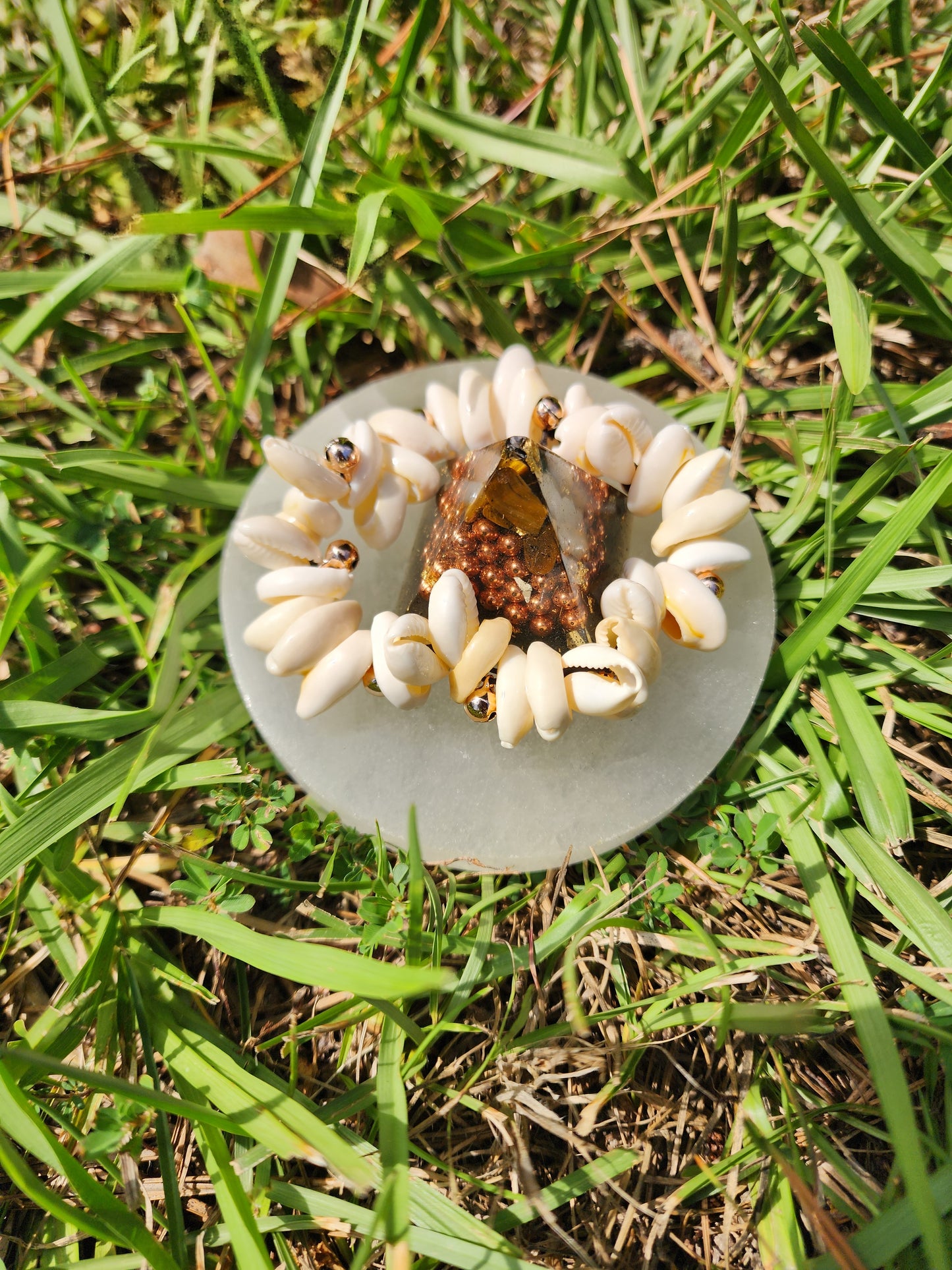 Cowrie Shell & Bells Bracelet